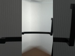 6mm schmaler Schilfglas mit Aluminiumrahmen für modernes und stilvolles Bad