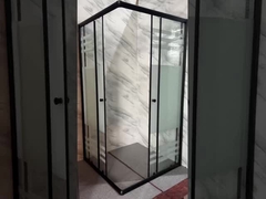 Anpassungsfähige Quadratenschränke für Duschen mit Frostdruckglas für moderne