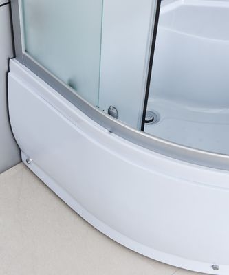 Badezimmer-weiße Quadrant-Duscheinschließungs-Aluminiumrahmen