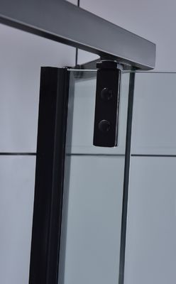Ausgeglichenes Glaseckquadrant-Duscheinschließungs-Schwarzes ISO9001