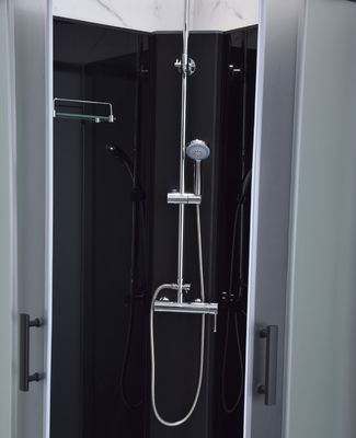 800x800x1900mm schwarze Badezimmer-Duscheinschließungen 6mm